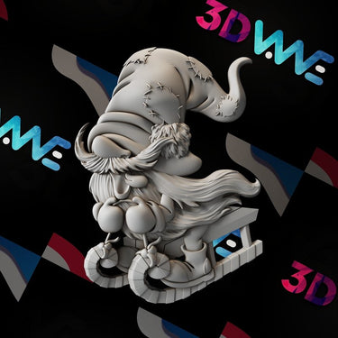 Christmas gnome 3d stl - 3DWave.us